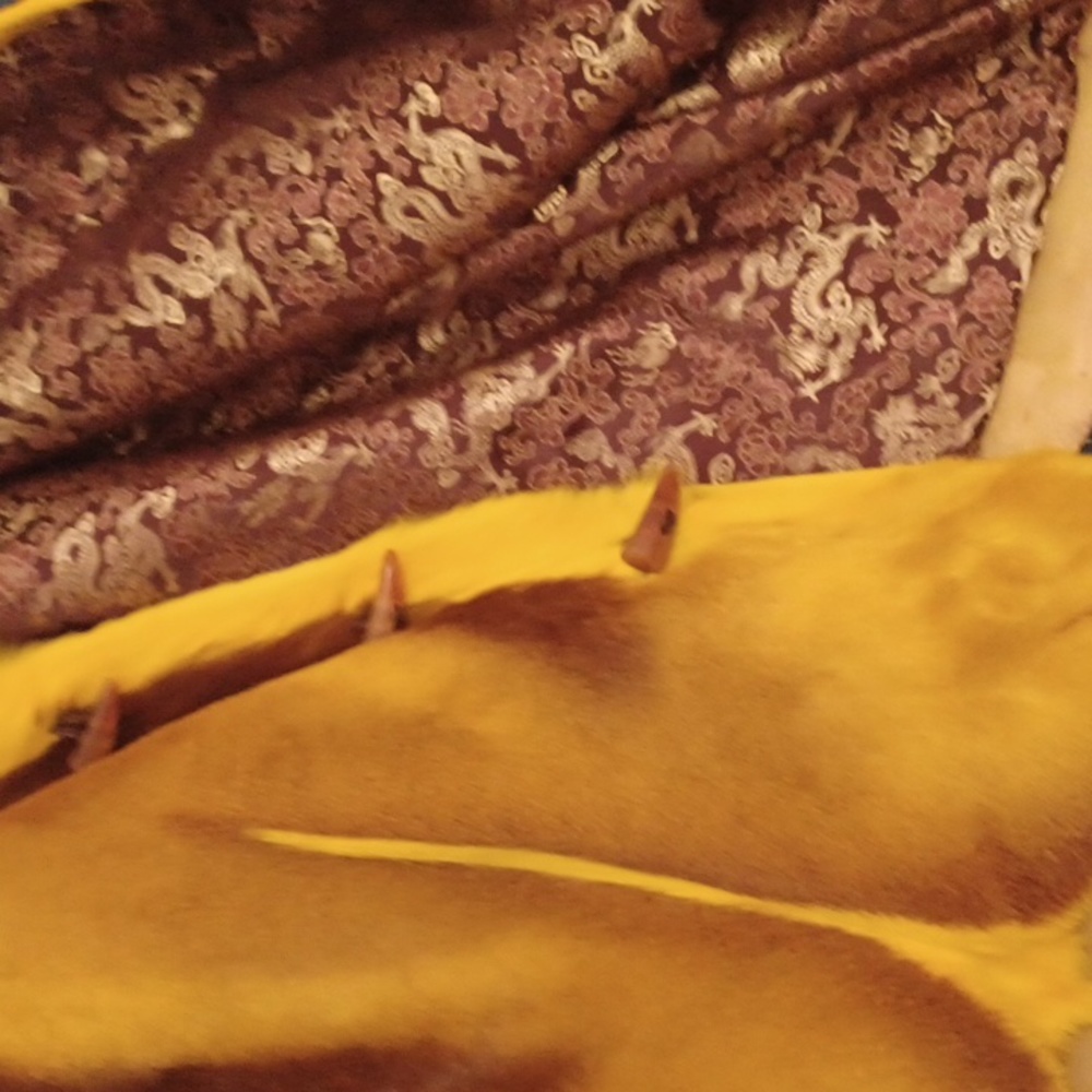 A Beau gosse0 yellow brown leather skin - Picture 6 of 8